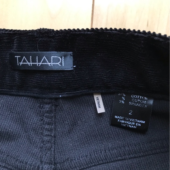 Tahari Black Corduroy Pants - Picture 8 of 8